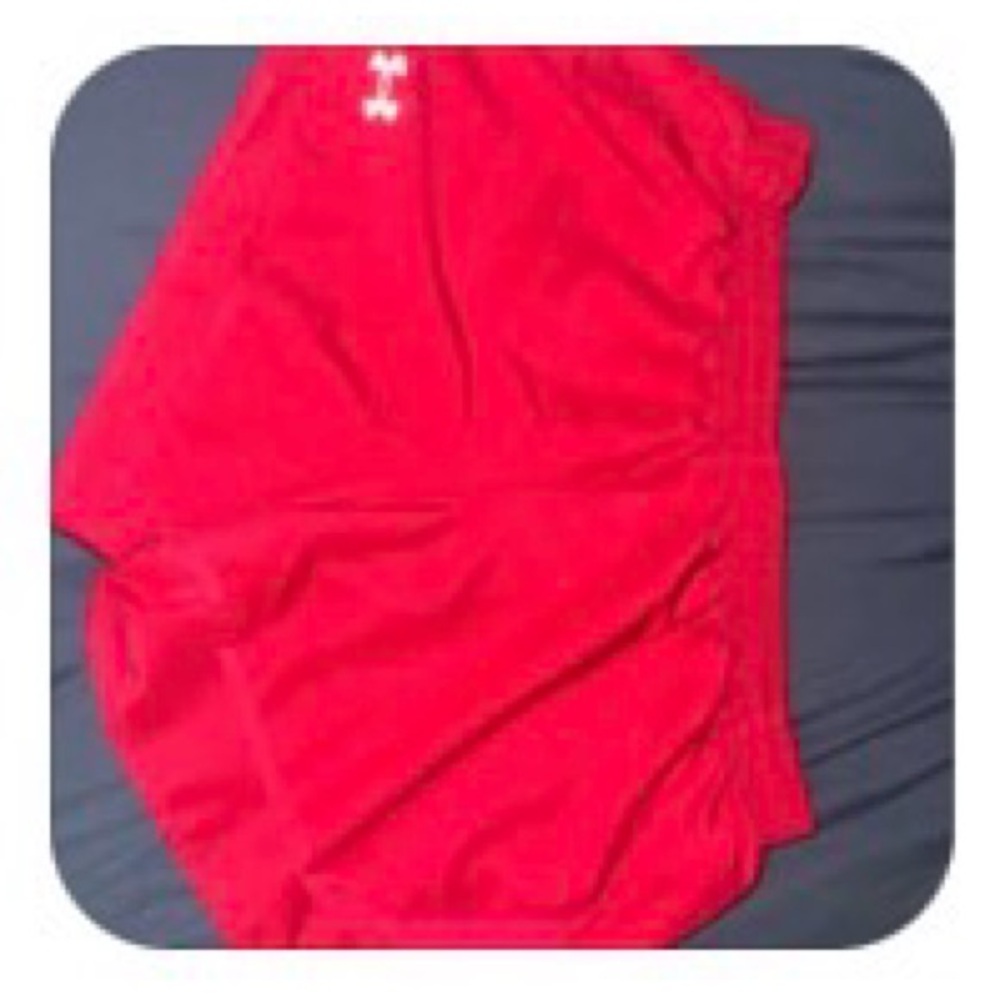 Under Armor fly by Red Athletic Shorts